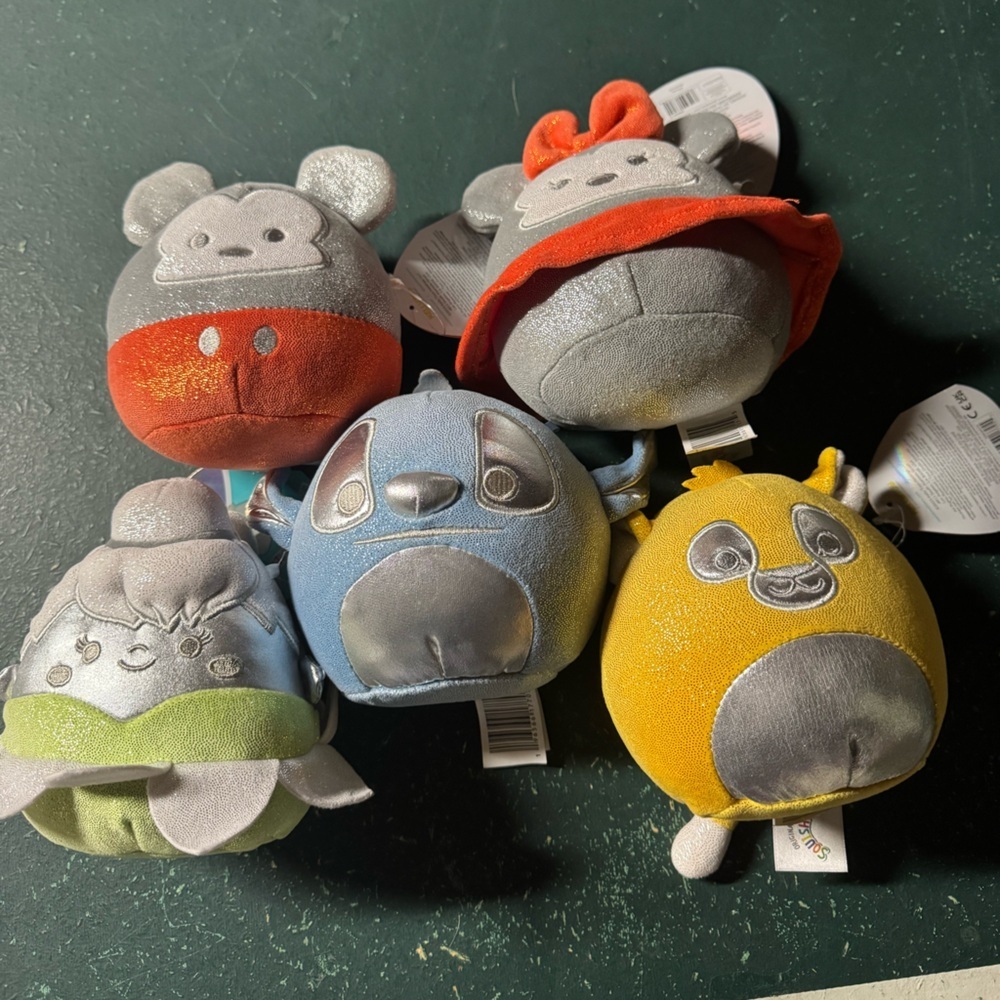 Disney 100th Anniversary Squishmallows Stitch, Simba, Mickey, Minnie, Tinkerbell